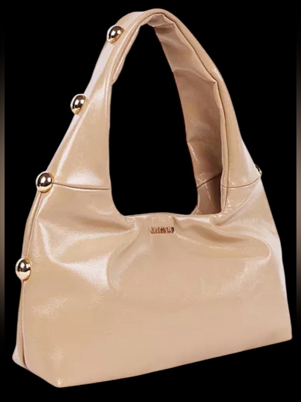 Jason Wu Beige Shoulder Bag with Gold Accents